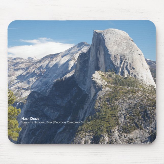 Half Dome at Yosemite National Park Mouse Pad (Front)