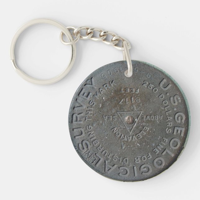 Half Dome Benchmark Key Ring (Front)