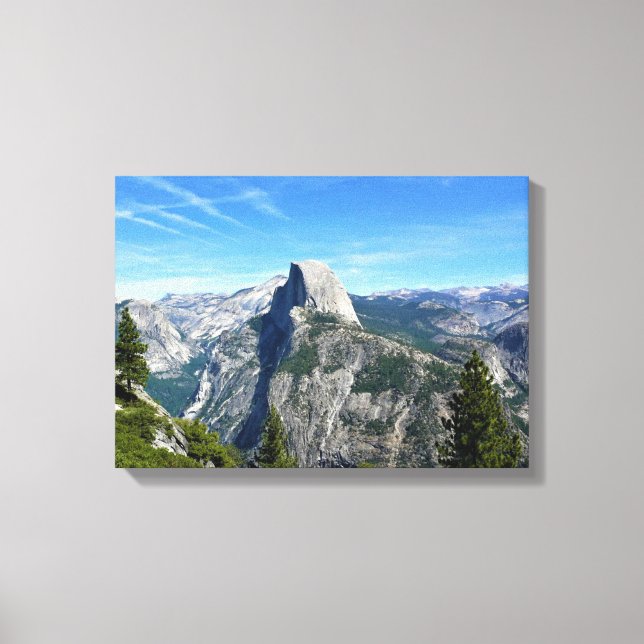 Half Dome from Glacier Point, Yosemite, CA Canvas Print (Front)