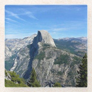 Half Dome from Glacier Point, Yosemite, CA Glass Coaster