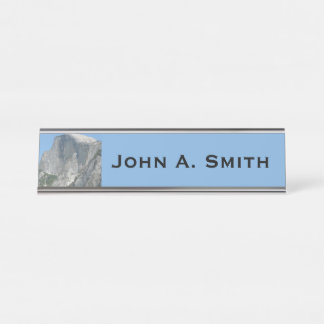 Half Dome from the Side in Yosemite National Park Desk Name Plate