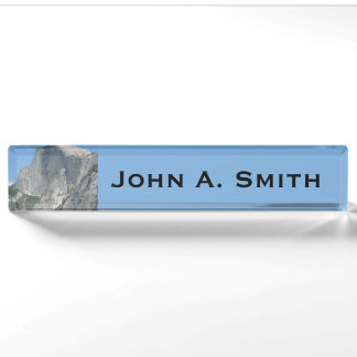 Half Dome from the Side in Yosemite National Park Nameplate