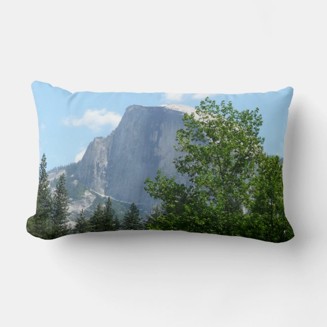 Half Dome in Summer from Yosemite National Park Lumbar Cushion (Front)