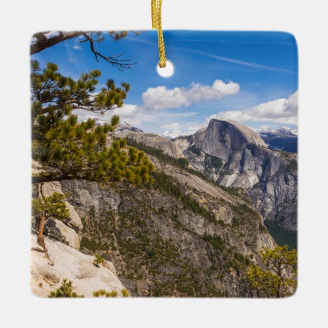Half Dome landscape, California Ceramic Ornament (Front)