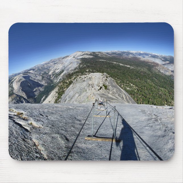 Half Dome Looking Down from the Cables - Yosemite Mouse Pad (Front)