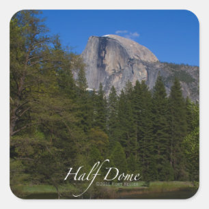 Half Dome Square Sticker
