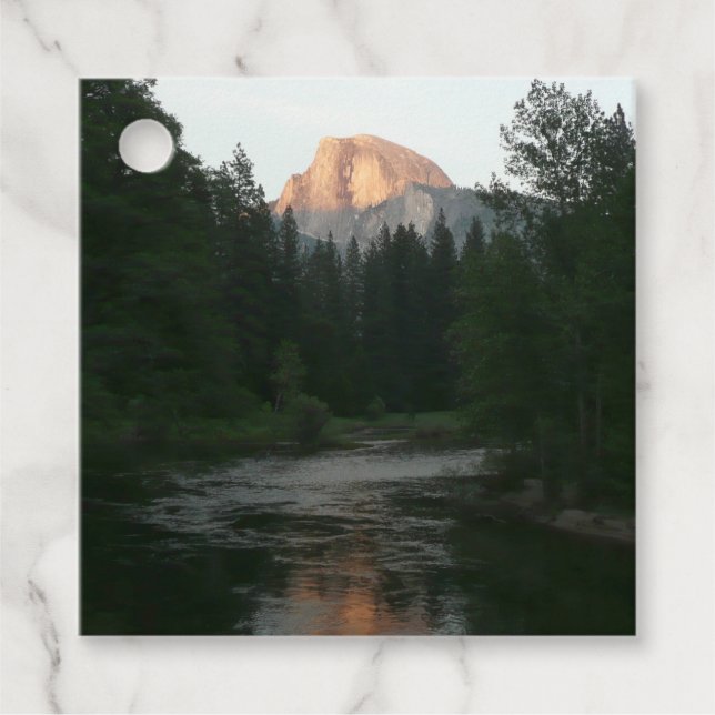 Half Dome Sunset Favour Tags (Front)