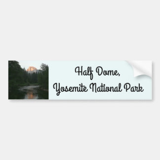Half Dome Sunset in Yosemite National Park Bumper Sticker
