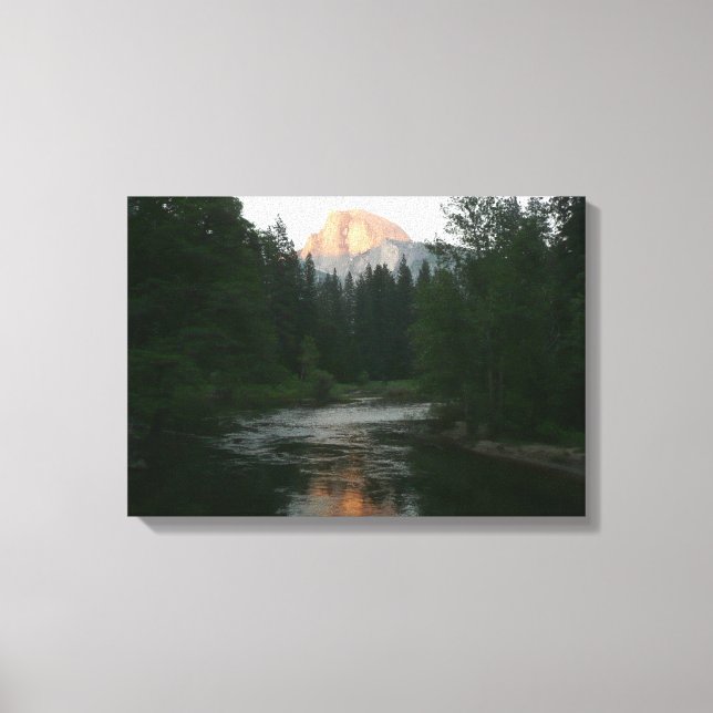 Half Dome Sunset in Yosemite National Park Canvas Print (Front)