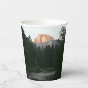 Half Dome Sunset in Yosemite National Park Paper Cups