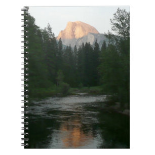 Half Dome Sunset in Yosemite National Park Spiral Notebook