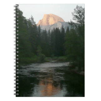 Half Dome Sunset in Yosemite National Park Spiral Notebook
