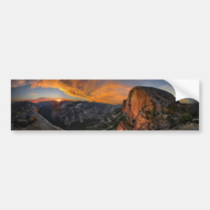Half Dome Sunset - Yosemite Bumper Sticker