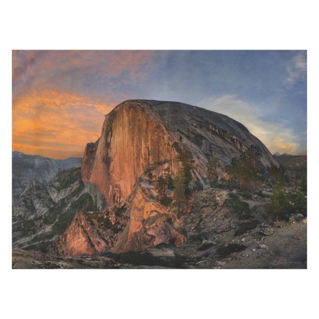 Half Dome Sunset - Yosemite Tablecloth (Front (Horizontal))