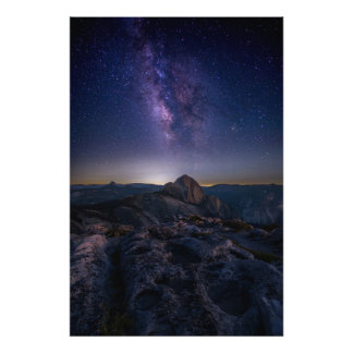 Half Dome under Milky Way Photo Print