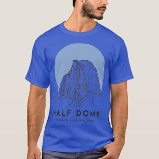 Half Dome Yosemite National Park California BLUE T-Shirt