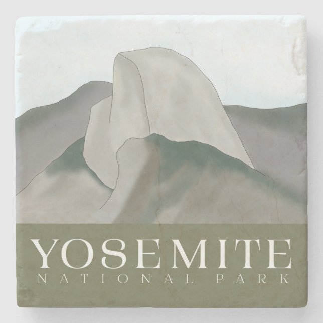 Half Dome, Yosemite National Park Stone Coaster (Front)