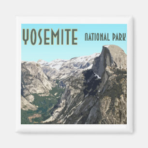 Half Dome Yosemite National Park Vintage Souvenir Magnet