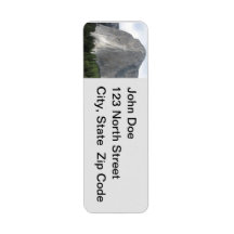 Half Dome Yosemite Return Address Label