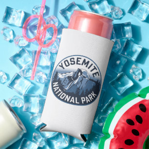 Half Dome Yosemite Round Emblem Seltzer Can Cooler