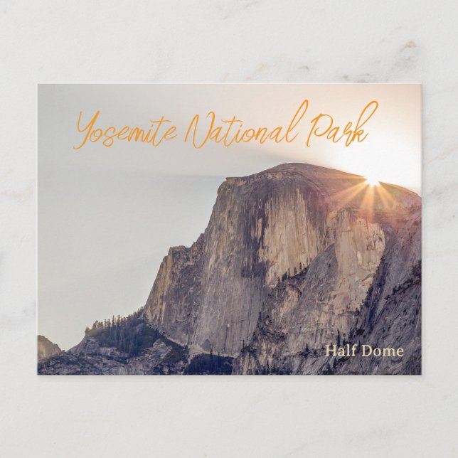 Half Dome Yosemite Travel Postcard (Front)