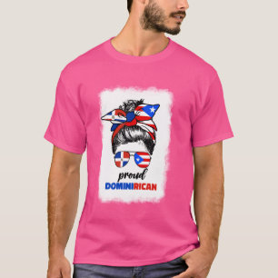 Half Dominican And Puerto Rican Rico Flag DominiRi T-Shirt