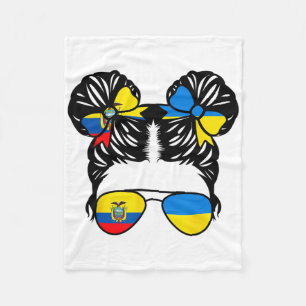 Half Ecuadorian Half Ukrainian Girl Ecuador Kids H Fleece Blanket