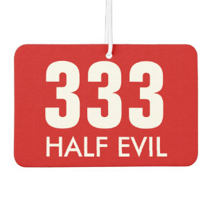 Half Evil Car Air Freshener