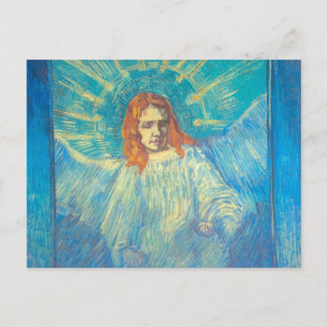 Half Figure of an Angel by Vincent van Gogh Postcard (Front)