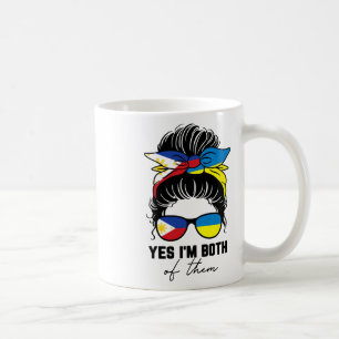 Half Filipino Half Ukrainian Girl Philippines Ukra Coffee Mug
