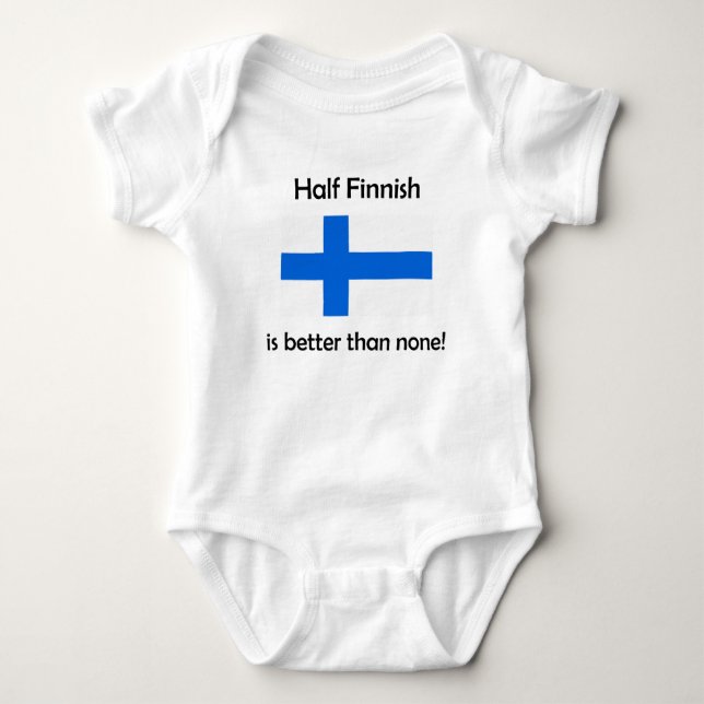 Half Finnish Baby Bodysuit (Front)