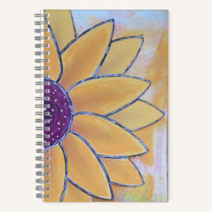 Half Flower  Notebook