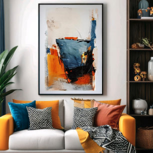 Half Full Glass - Abstract Metaphor Poster