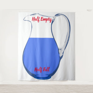 Half Full Half Empty Tapestry