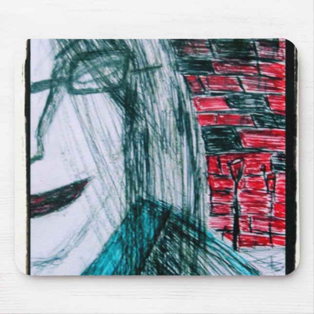 HALF GIRL MOUSE PAD (Front)