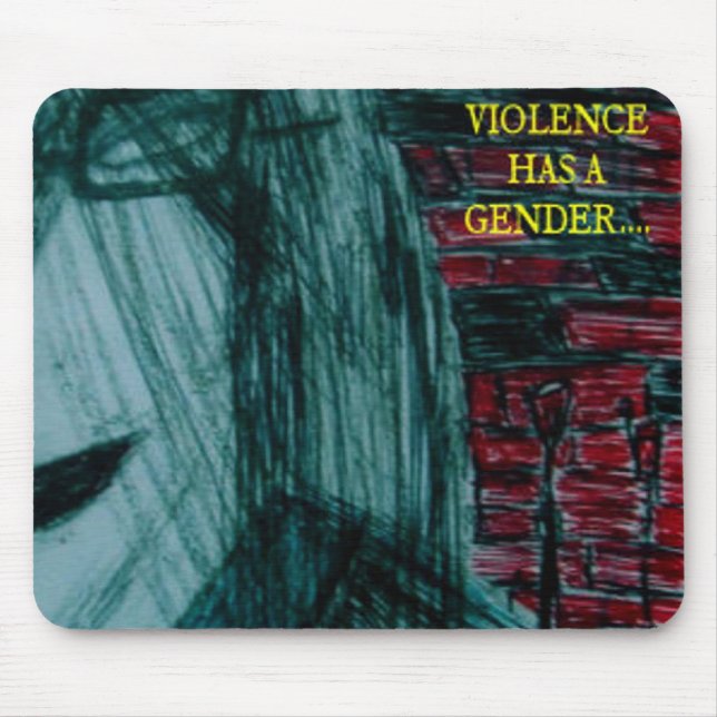 half girl print mouse pad (Front)