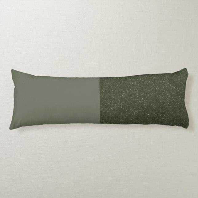 Half Glitter Moss Body Pillow – Customisable (Front)