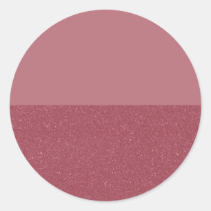 Half Glitter Rose Gold Sticker Custom