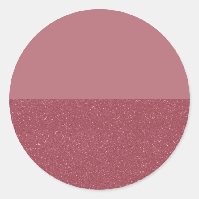 Half Glitter Rose Gold Sticker Custom (Front)