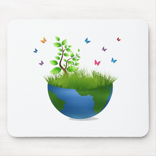 half globe grass butterflies.png mouse pad (Front)