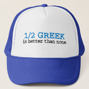 Half Greek Trucker Hat