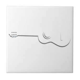 Half Guitar Outline Tile