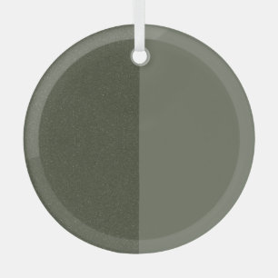 Half & Half Moss Green Ornament – Customisable