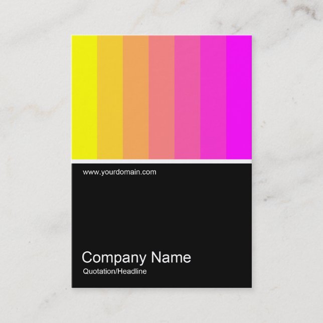 Half&Half Photo 0113 - Yellow to Magenta Business Card (Front)