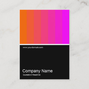 Half&Half Photo 0119 - Orange to Magenta Business Card