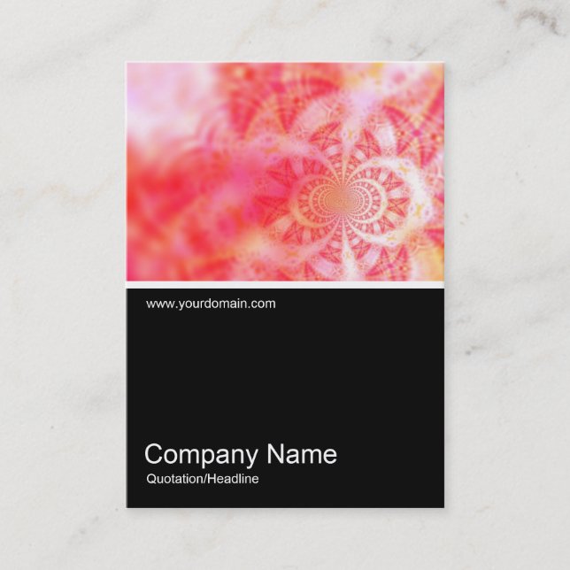 Half&Half Photo 0123 - Vortex of Time Abstract Business Card (Front)