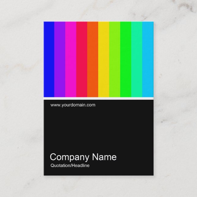 Half&Half Photo 0132 - Colour Bars Business Card (Front)