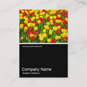 Half&Half Photo 0153 - Colourful Tulips III Business Card