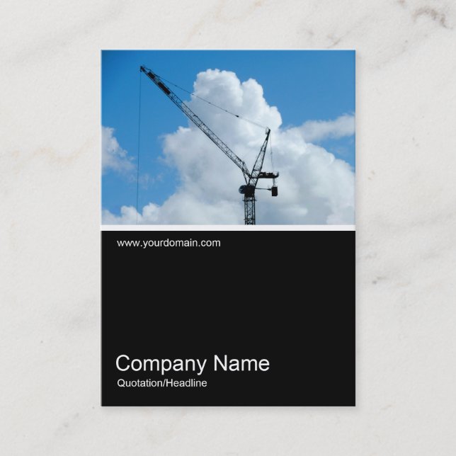 Half&Half Photo 0175 - Cumulonimbus Crane Business Card (Front)