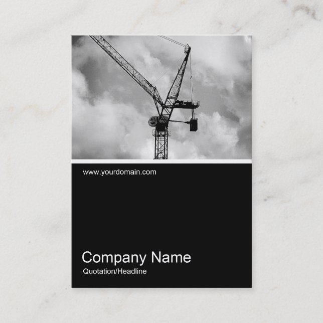 Half&Half Photo 0176 - Tower Crane Business Card (Front)
